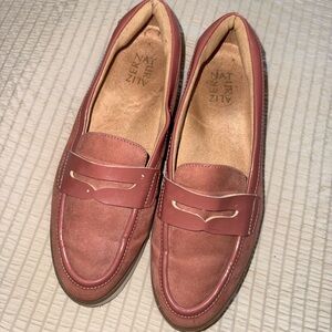 Naturalizer Pink Suede Penny Loafers 8.5